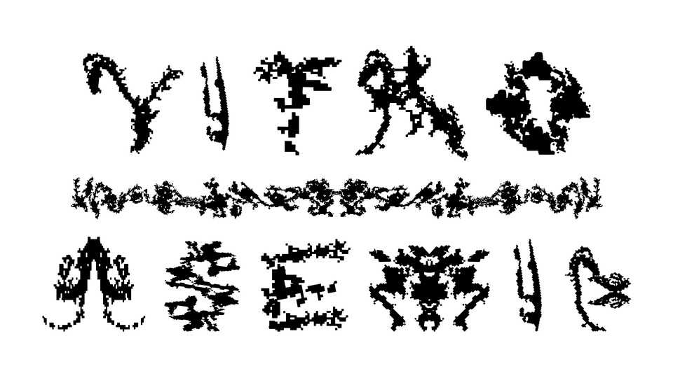 Vitro-Asemic Font › Fontesk