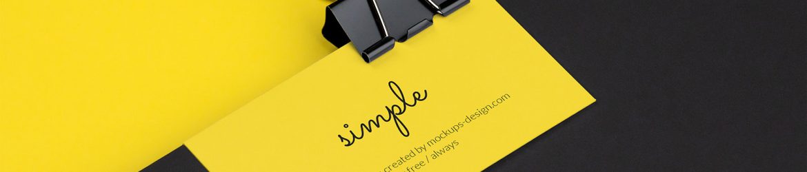 Vivid business card mockup
