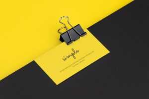 Vivid business card mockup