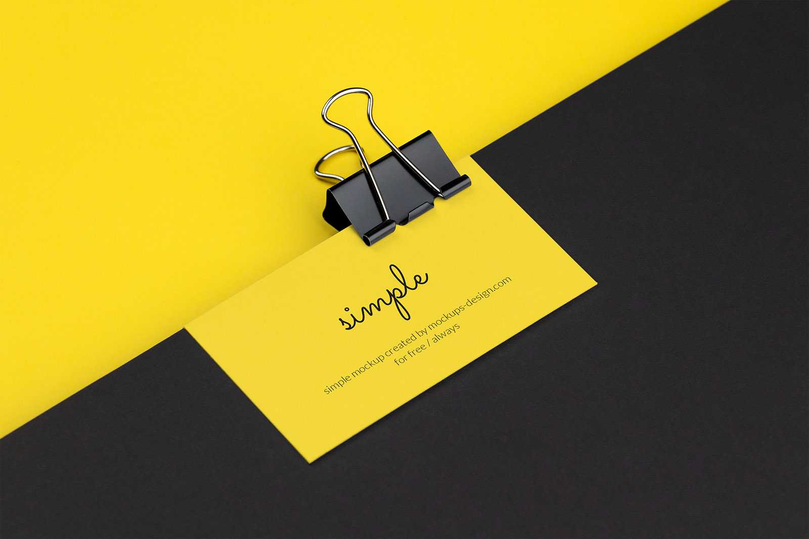 Vivid business card mockup