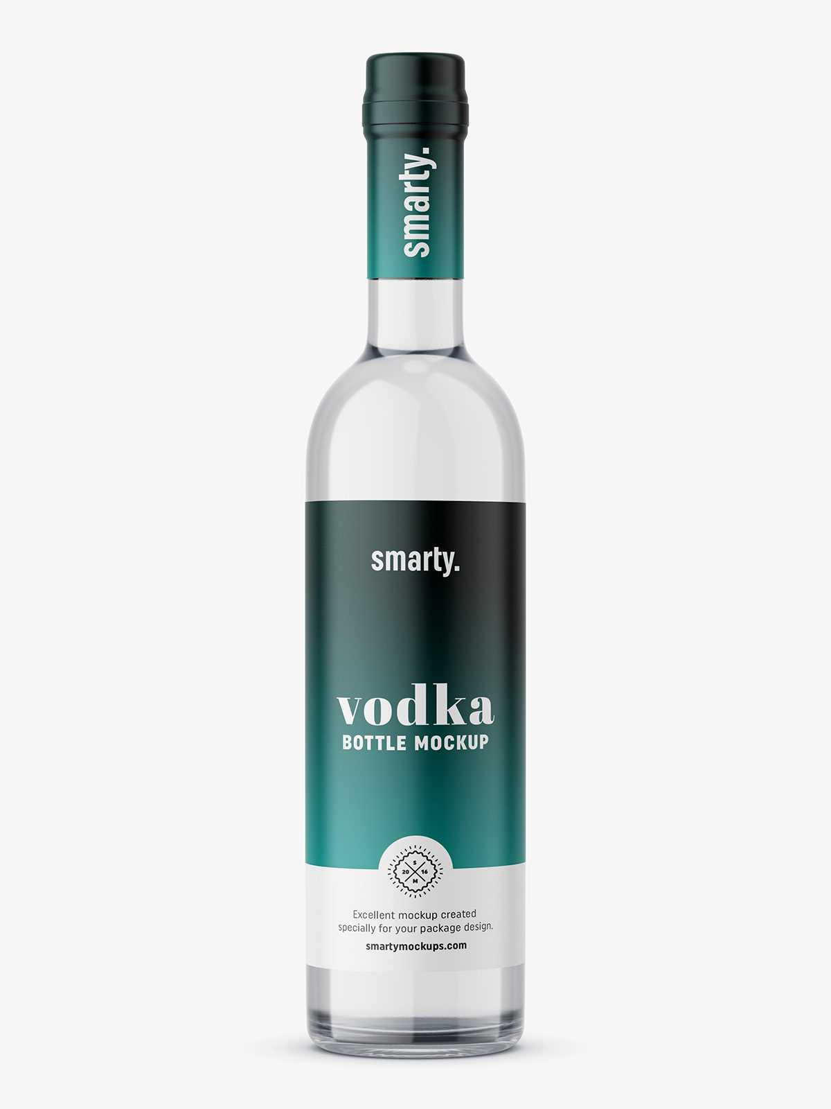 Vodka bottle mockup