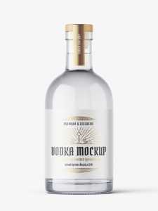 Vodka bottle mockup