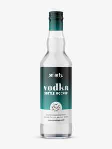 Vodka bottle mockup