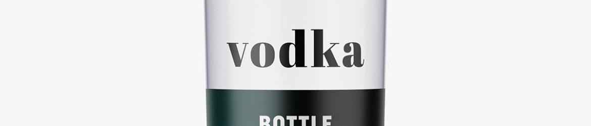 Vodka bottle mockup