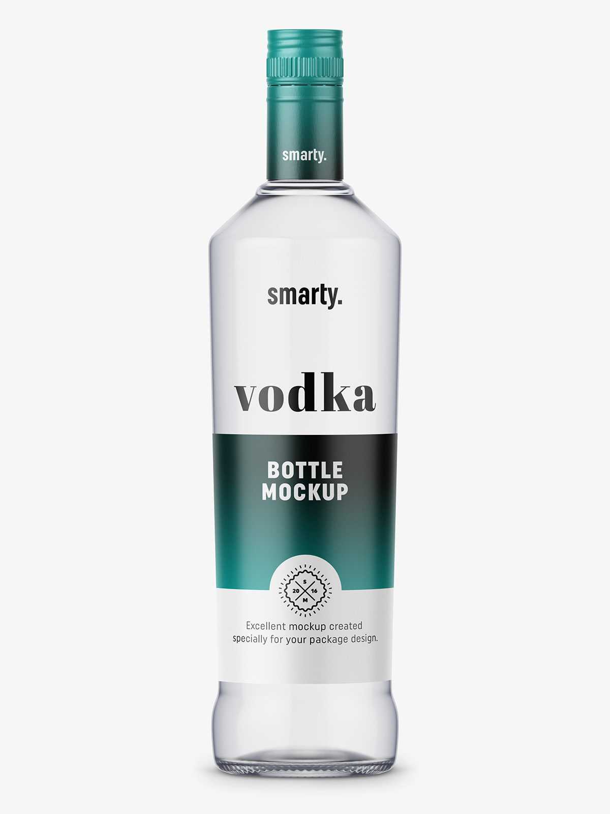Vodka bottle mockup