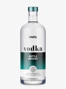 Vodka bottle mockup