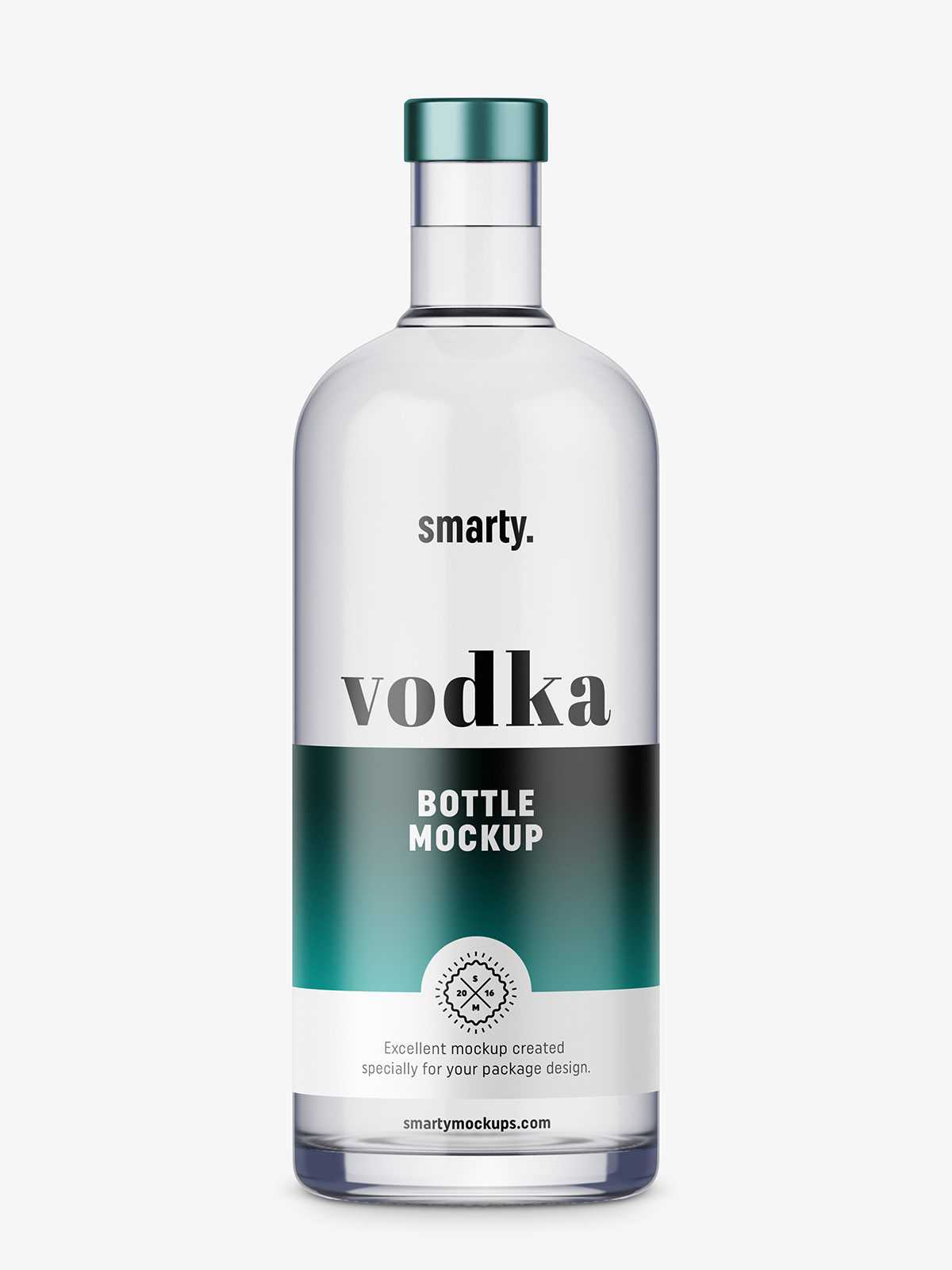 Vodka bottle mockup
