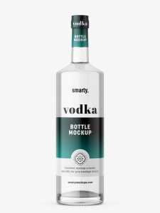 Vodka bottle mockup