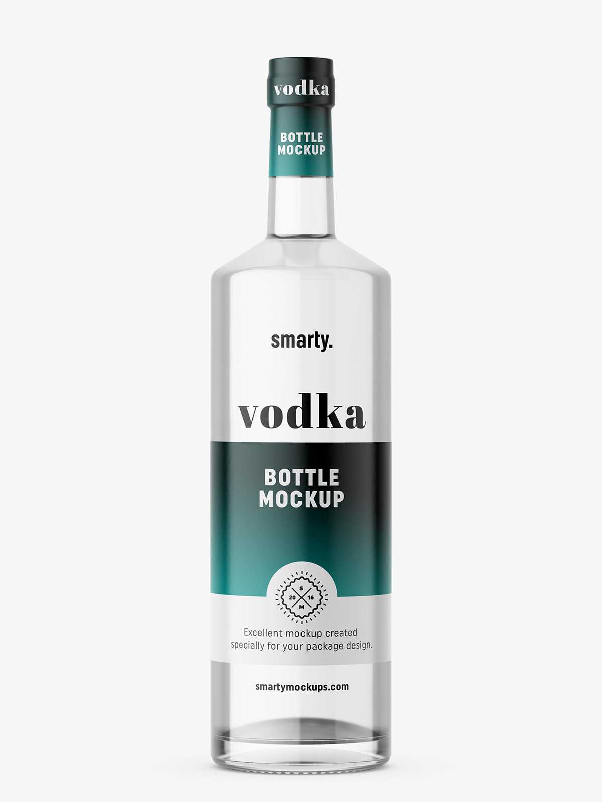 Vodka bottle mockup