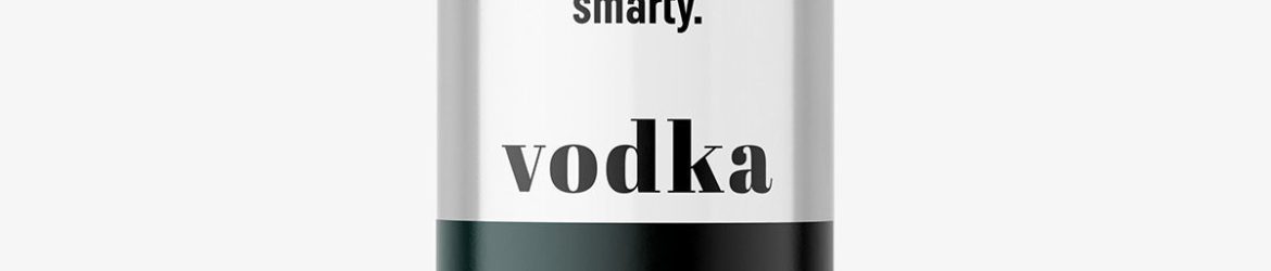 Vodka bottle mockup