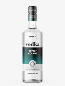 Vodka bottle mockup