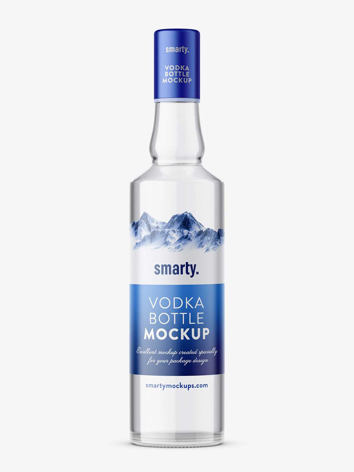 Vodka bottle mockup