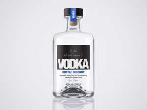 Vodka bottle mockup - Instant Download