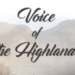 Voice of the Highlander Font - Fonte Grátis Voice of the Highlander Font