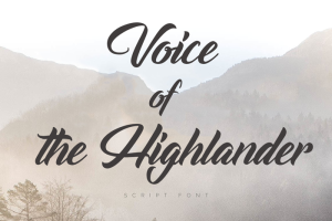 Voice of the Highlander Font