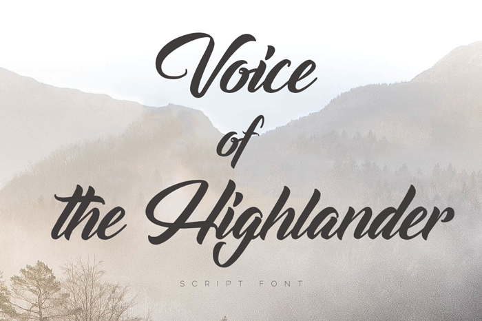 Voice of the Highlander Font