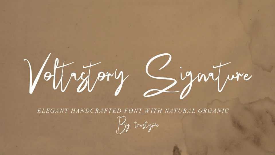 Voltastory Signature Font › Fontesk