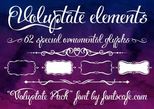 Voluptate font