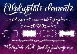 Voluptate font