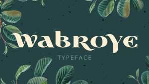 Wabroye Font › Fontesk