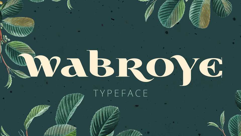 Wabroye Font › Fontesk