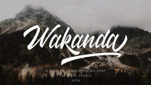 Wakanda Script Font › Fontesk
