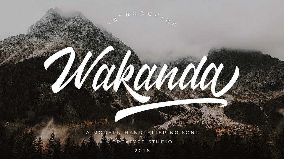 Wakanda Script Font › Fontesk