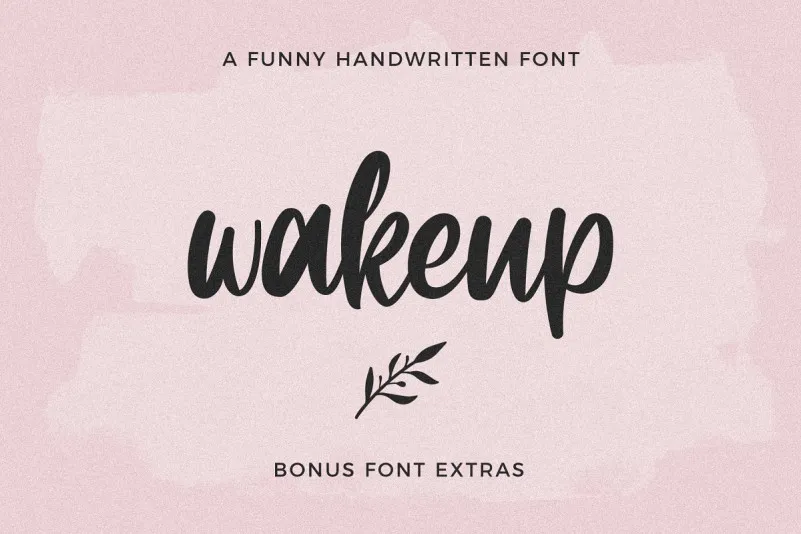 Wakeup Script Font