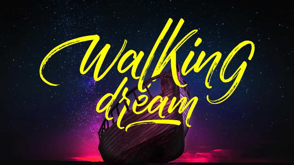Walking Dream Script Font › Fontesk