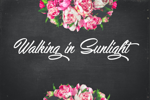 Walking in Sunlight Font