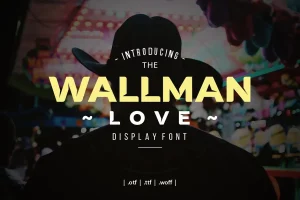 Wallman Love Display Font