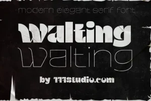 Walting Display Font
