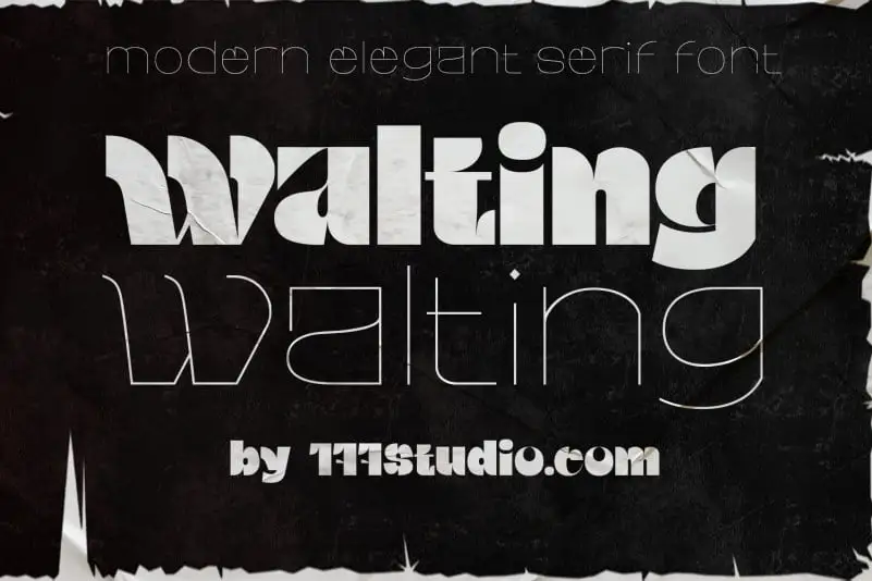 Walting Display Font