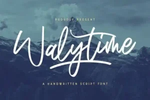Walytime Script Font