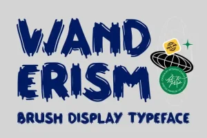 Wanderism Brush Font
