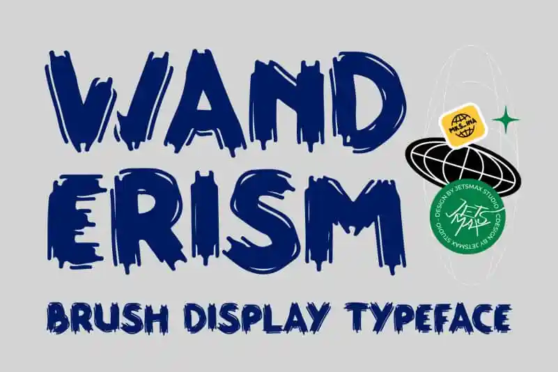 Wanderism Brush Font