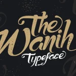 Wanih Script Font - Fonte Grátis Wanih Script Font