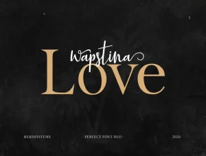 Wapstina Love - Duo Font