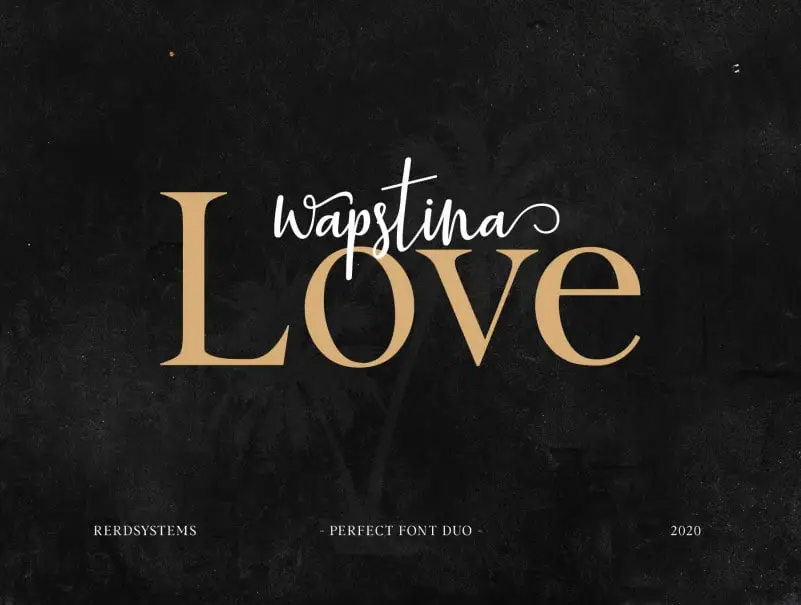 Wapstina Love - Duo Font