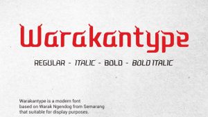 Warakantype Font › Fontesk