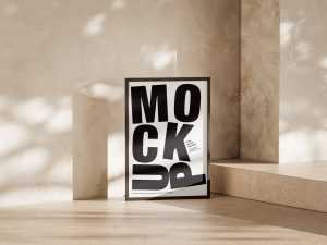 Warm set of poster mockups - Instant Download