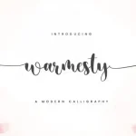 Warmesty Calligraphy Font - Fonte Grátis Warmesty Calligraphy Font