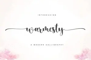 Warmesty Calligraphy Font