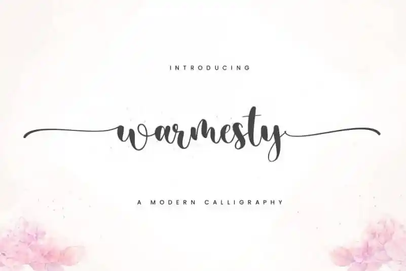 Warmesty Calligraphy Font