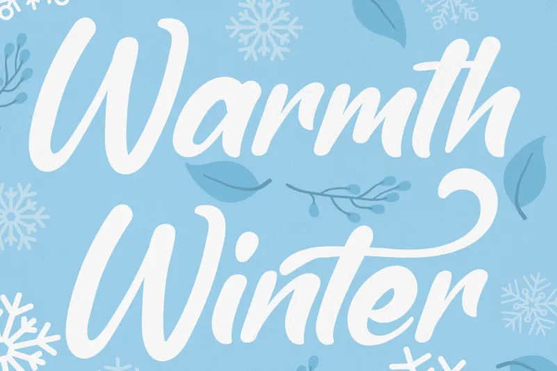 Warmth Winter Script Font