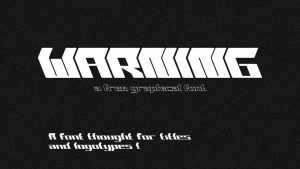 Warning Font › Fontesk