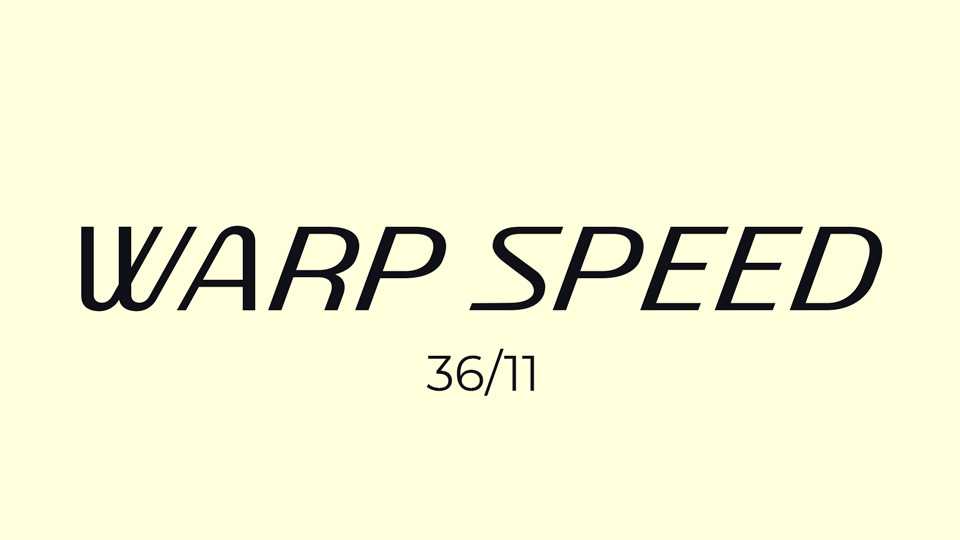 Warp Speed Font › Fontesk