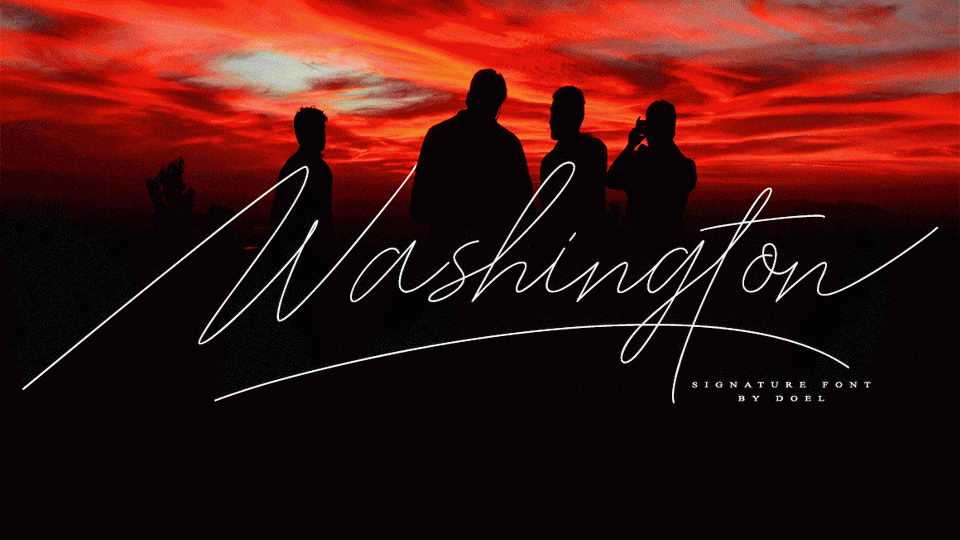 Washington Script Font › Fontesk