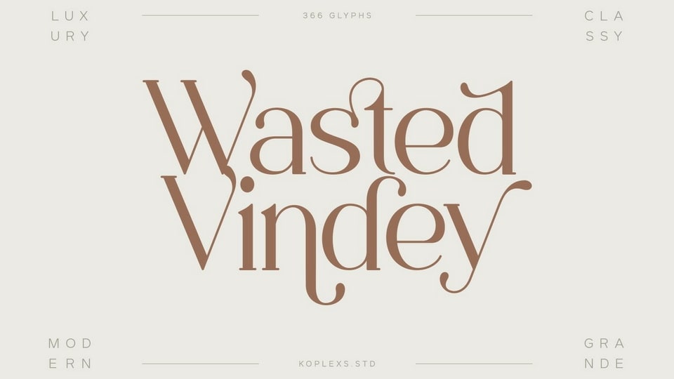 Wasted Vindey Font › Fontesk