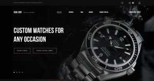 Watch : Free Watches Website Template (PSD)